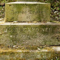 GARDINER John 1903 inscription